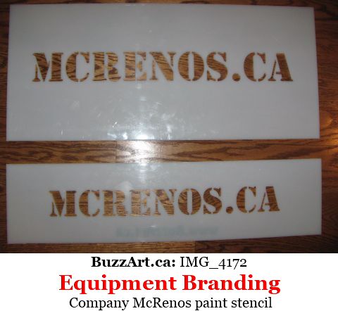 Company McRenos paint stencil